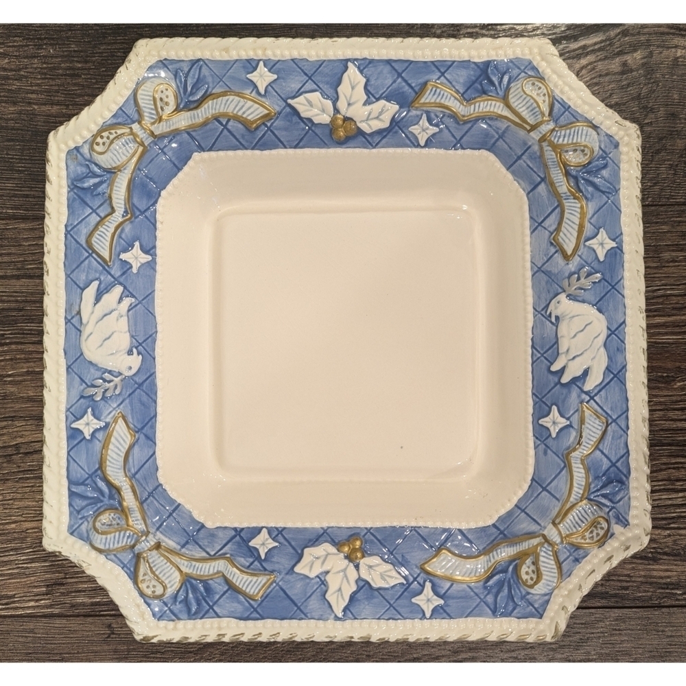 Vintage Claire Burke Christmas Holiday Collection Plate 2001